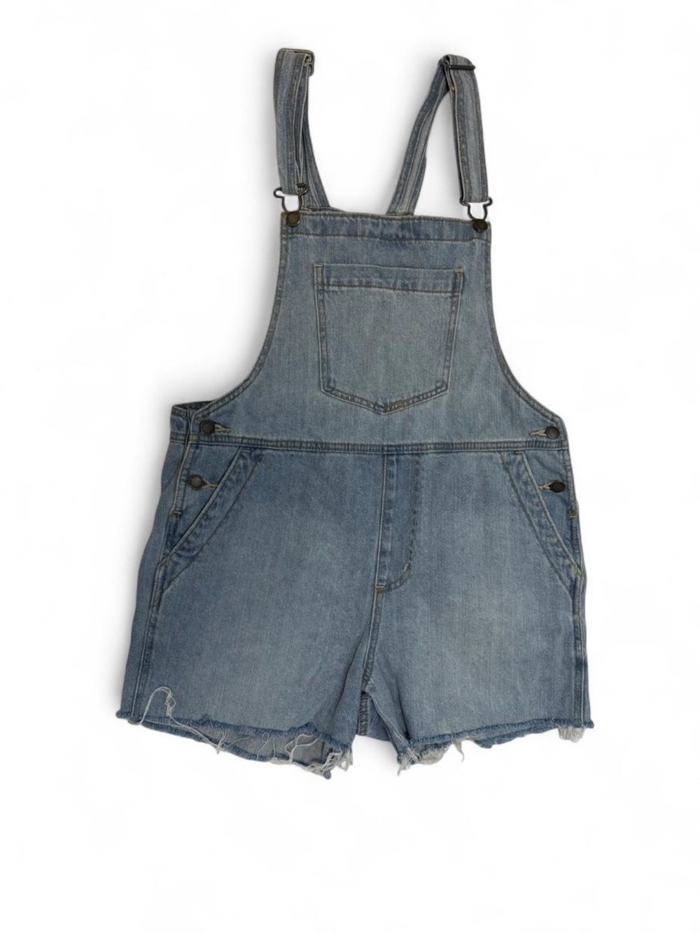 Universal thread light denim overall shorts for women